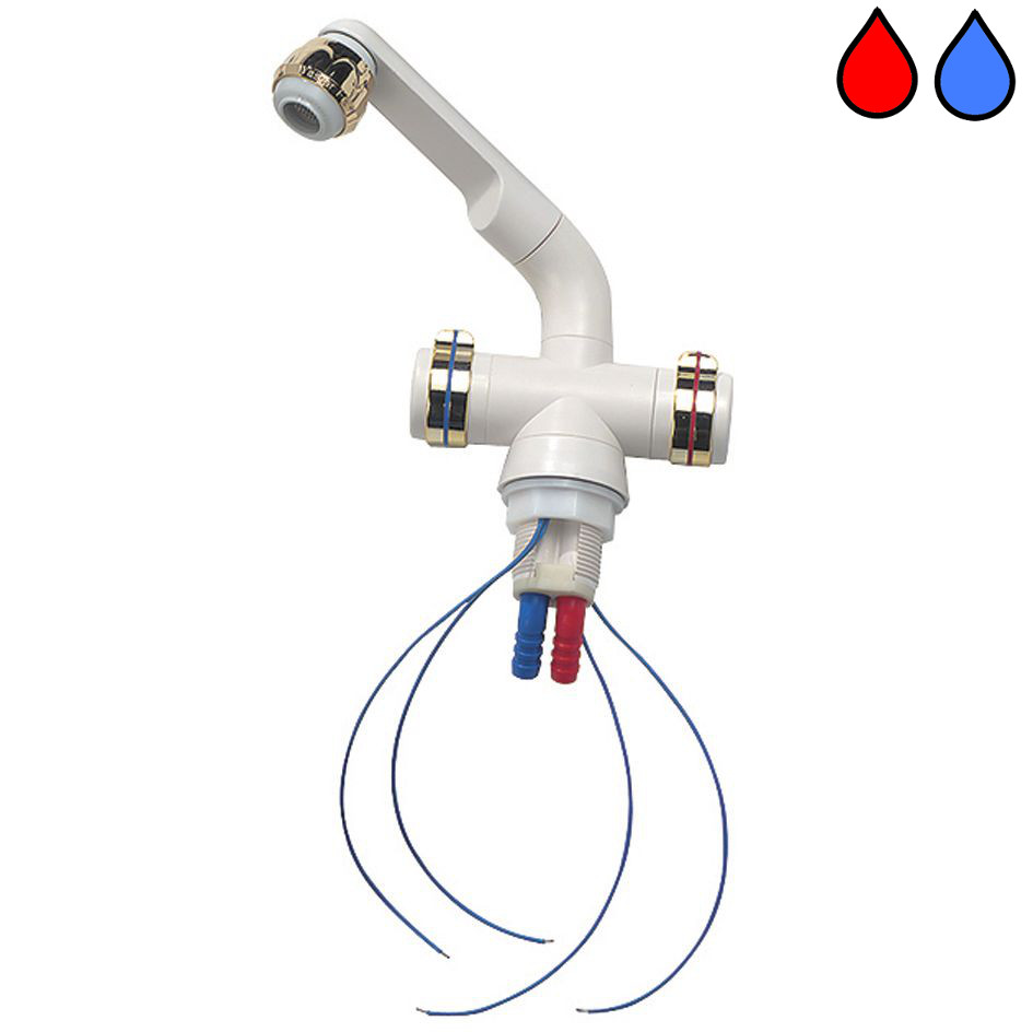 Barwig Vodovodní baterie Compact bílá / chrom