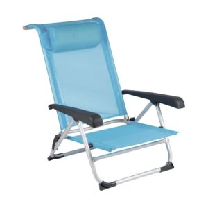 Bo-Camp Plážové křeslo Saint-Tropez modrá