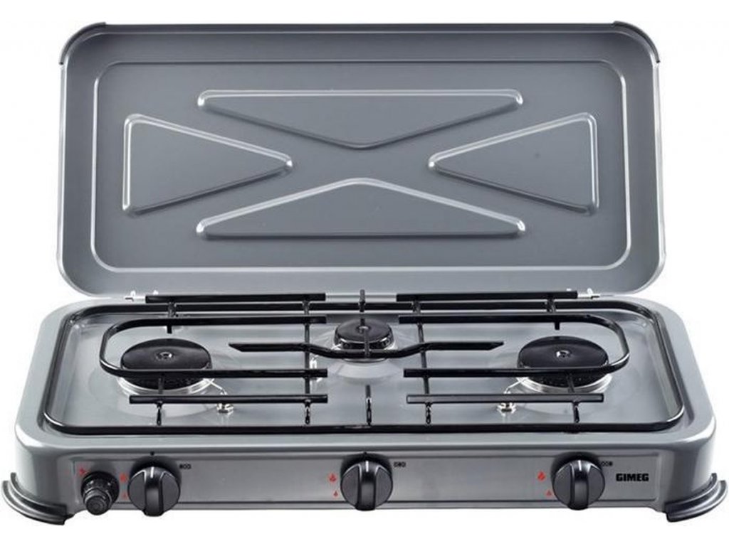 Gimeg Tříplotýnkový plynový vařič se zapalovačem