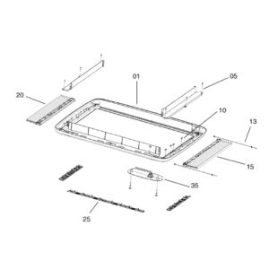 Dometic Vnitřní rám okna Midi-Heki/Style s elektrickým otevíráním