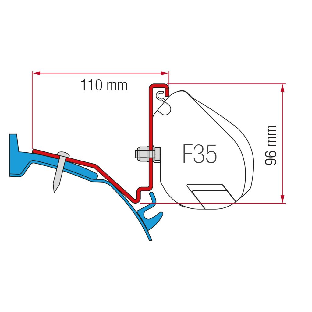Fiamma KIt adaptérů Ford Custom Capland/Capfun