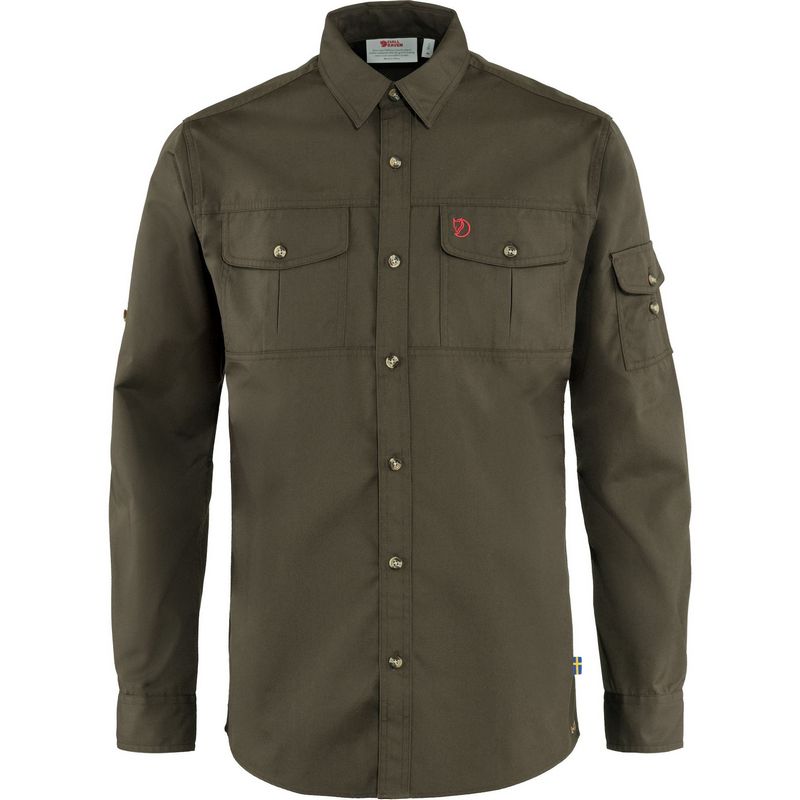 Fjällräven Plátěná košile Singi Trekking Shirt LS M - Dark Olive Velikost: XL