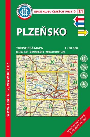Trasa - KČT Turistická mapa - Plzeňsko 6. vydání
