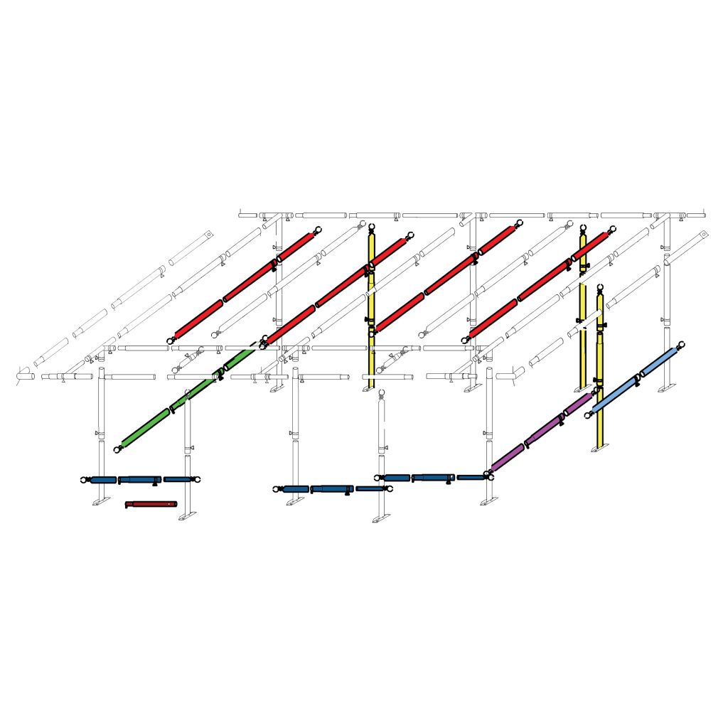Frankana Freiko Sada bouřkových tyčí pro předstan Allgäu
