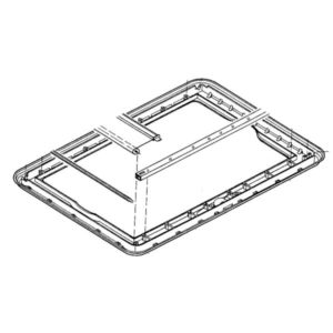 Dometic Vnitřní rám okna HEKI 1 slonová kost