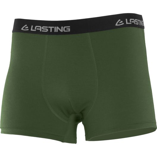 Lasting Pánské Merino boxerky NORO - tmavě zelené Velikost: M