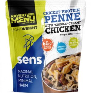 Adventure Menu + SENS - Cvrččí proteinové penne s kuřecím masem v kreolské krémové omáčce - LIGHTWEIGHT