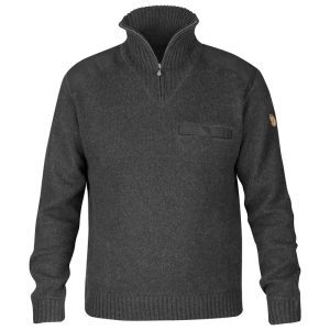 Fjällräven Svetr Koster Sweater - Dark Grey Velikost: M