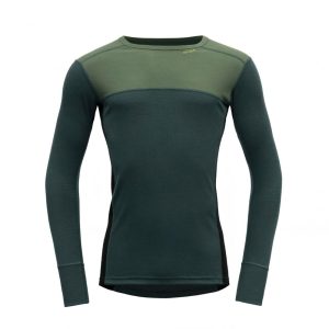 Devold Vlněné merino triko Lauparen Merino 190 Shirt Man - Forest/Woods/Black Velikost: S