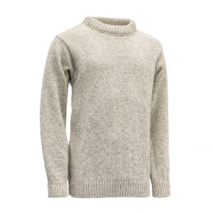 Devold Vlněný svetr Nansen Wool Sweater - Grey Melange Velikost: S