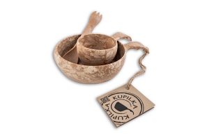 Kupilka Junior SET miska 330 ml + kuksa 120 ml + spork 165 - Original (BROWN)