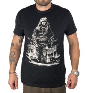 JUBÖ Tričko BUSHCRAFT Bushcrafťák - černé Velikost: 3XL