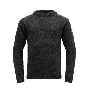 Devold Vlněný svetr Nansen Wool Sweater - Anthracite Velikost: XS