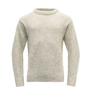 Devold Vlněný pánský svetr Nansen Wool Sweater - Grey Melange Velikost: L