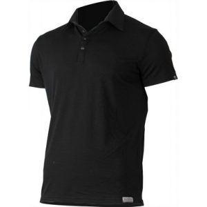 Lasting Pánské vlněné Merino POLO tričko ELIOT černé 160g Velikost: XL