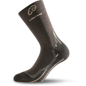 Lasting Ponožky WHI 70% Merino - hnědé Velikost: XL