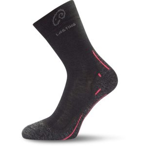 Lasting Ponožky WHI 70% Merino - černé Velikost: L