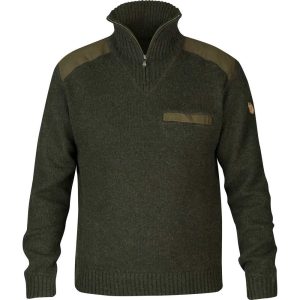 Fjällräven Svetr Koster Sweater - Dark Olive Velikost: XL