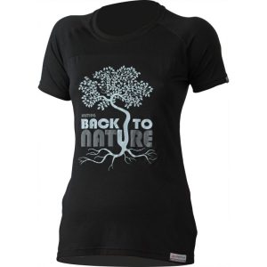 Lasting Dámské vlněné Merino triko BACK TO NATURE 160g - černé Velikost: XL