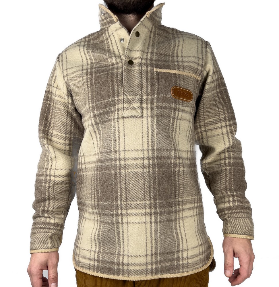 JUBÖ Vlněná košile Bushcraft Wool Shirt - béžová Velikost: XXL