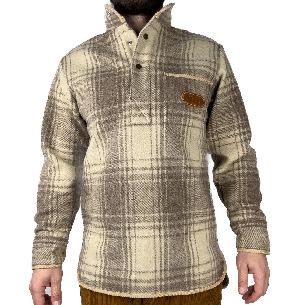 JUBÖ Vlněná košile Bushcraft Wool Shirt - béžová Velikost: L