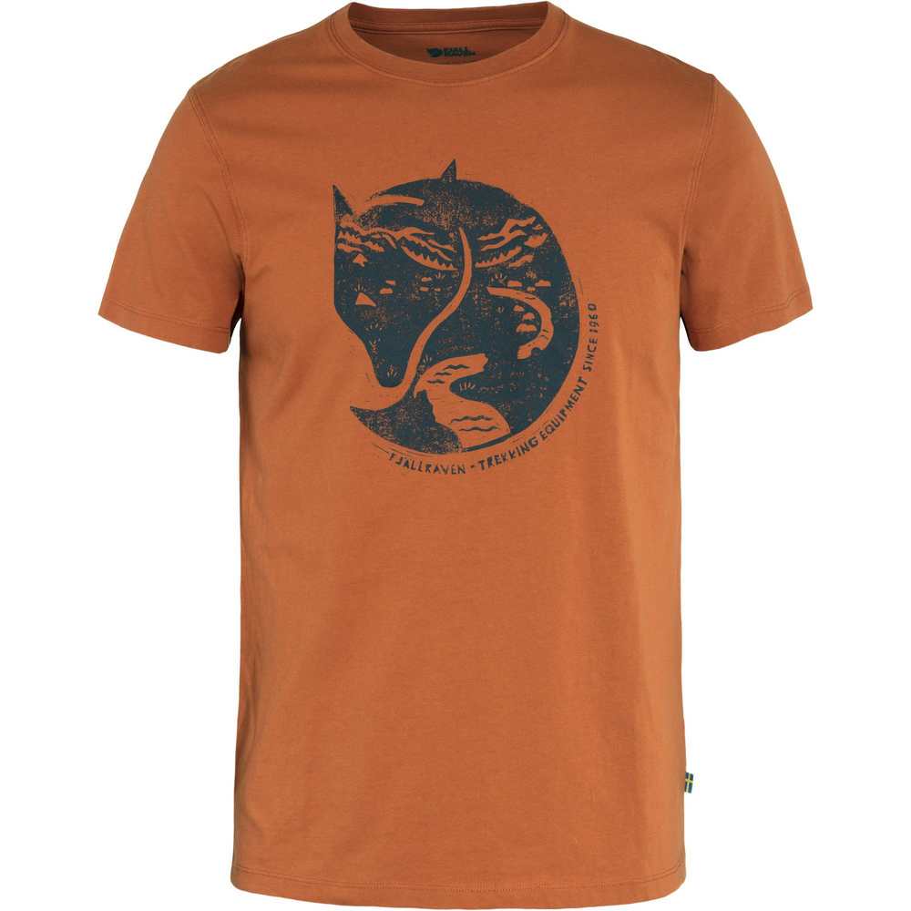 Fjällräven Tričko Arctic Fox T-shirt M - Terracotta Brown Velikost: M