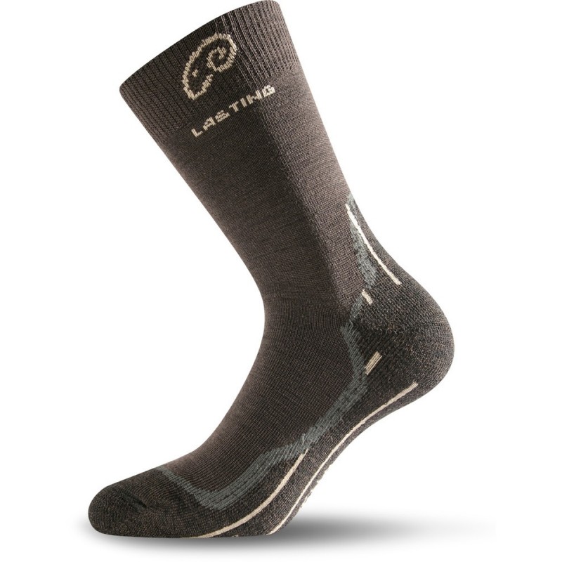 Lasting Ponožky WHI 70% Merino - hnědé Velikost: L