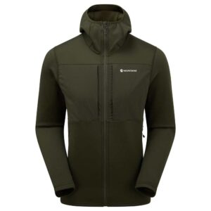 Montane Fleecová mikina Fury XT Hooded Fleece Jacket - Oak Green Velikost: S