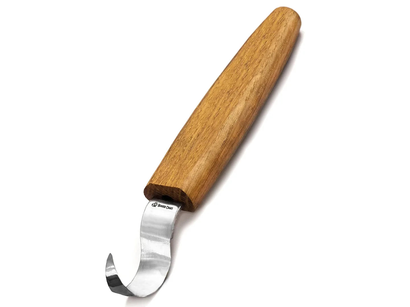 BeaverCraft Lžičkový nůž SK1Oak - Spoon Carving Knife 25 mm with Oak Handle Příslušenství: s koženým pouzdrem