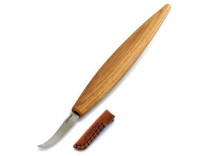 BeaverCraft Lžičkový nůž SK4S - Open Curve Spoon Knife with Leather Sheath