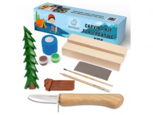 BeaverCraft Dárková vyřezávací sada DIY08 Smrk- Spruce Tree Carving Kit