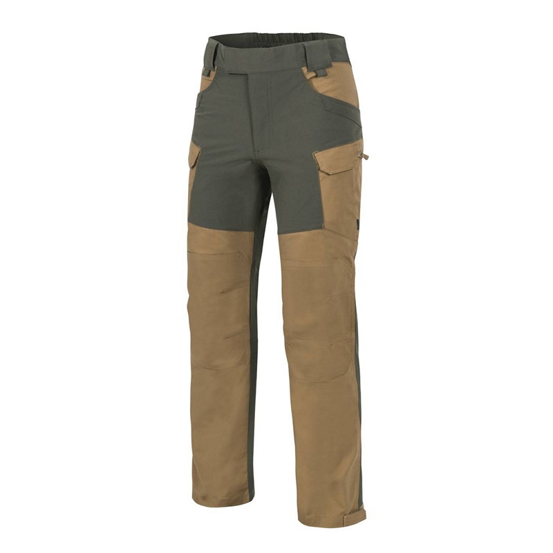 Helikon-Tex® Kalhoty Helikon HYBRID OUTBACK PANTS DuraCanvas - Coyote / Taiga Green A Velikost: XXXXL/LONG
