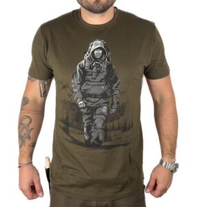 JUBÖ Tričko BUSHCRAFT Bushcrafťák - olivové Velikost: XXL