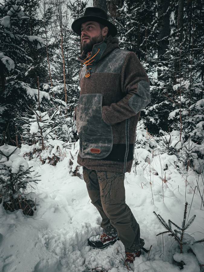 JUBÖ Anorak Bushcraft Waxed & Woolen Velikost: S