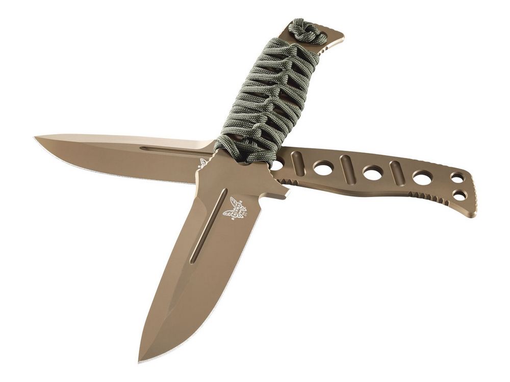 Benchmade FIXED ADAMAS 375FE-1 Flat Earth
