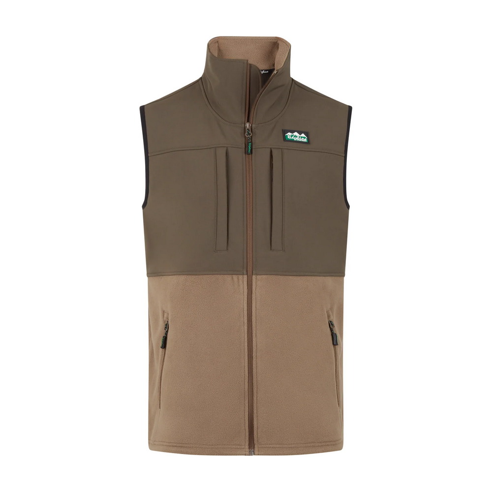 Ridgeline Vesta Men's Hybrid Fleece Vest - Light Bark Velikost: XXL