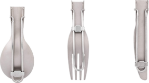 Keith Sada titanového příboru 3-piece Folding Cutlery Set Ti5300