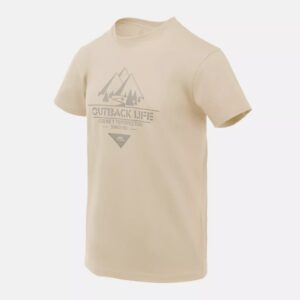 Helikon-Tex Tričko Helikon T-Shirt (Outback Life) - Khaki Velikost: M
