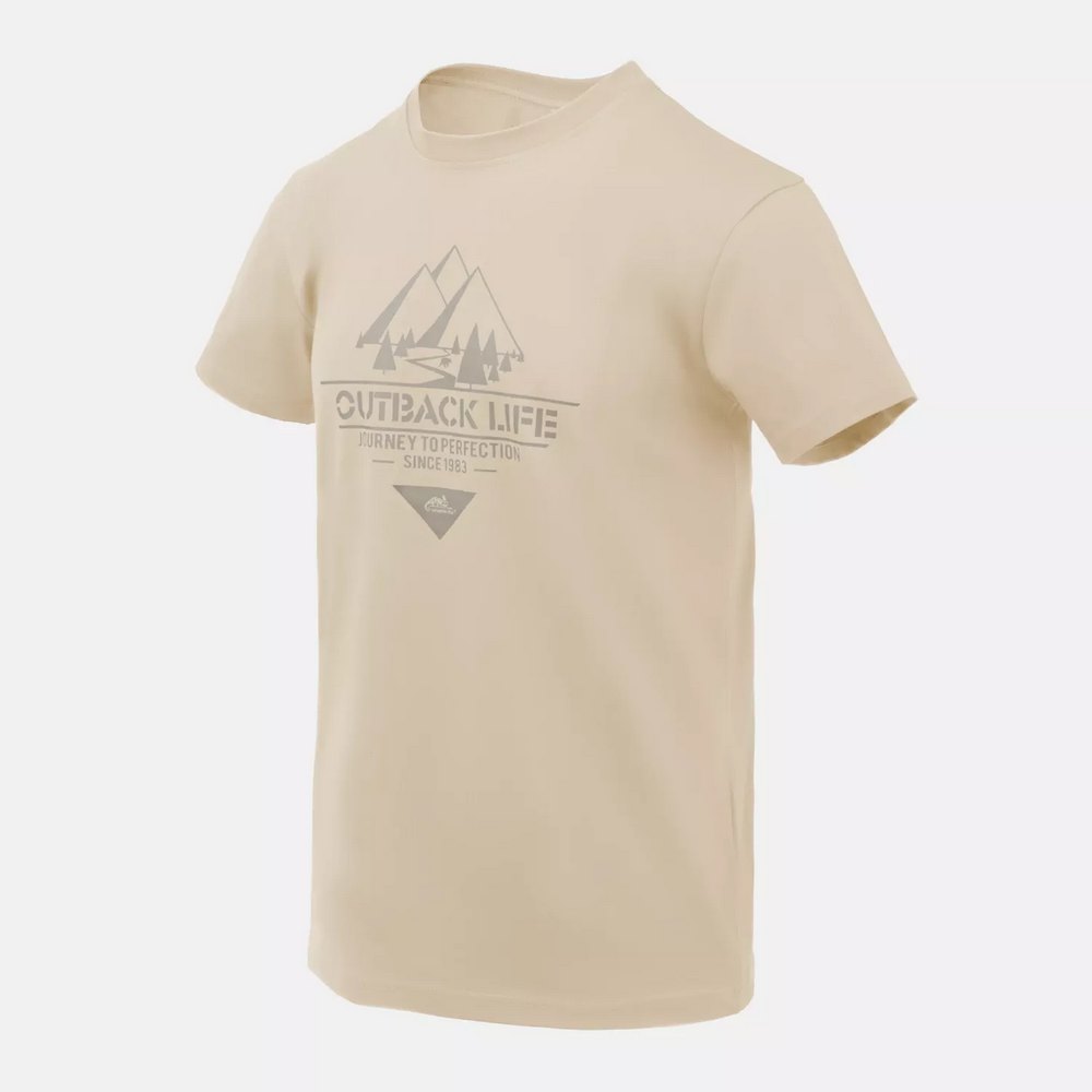 Helikon-Tex Tričko Helikon T-Shirt (Outback Life) - Khaki Velikost: M