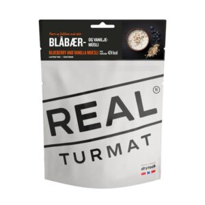 Real Turmat Dehydratované jídlo Blueberry and Vanilla Muesli - Müsli s borůvkami a vanilkou