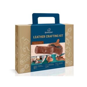 BeaverCraft Sada na výrobu pouzdra na brýle Leather Crafting Kit Glasses Case