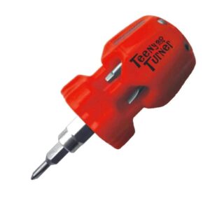Teeny Turner Picquic minišroubovák s výměnnými bity – červený