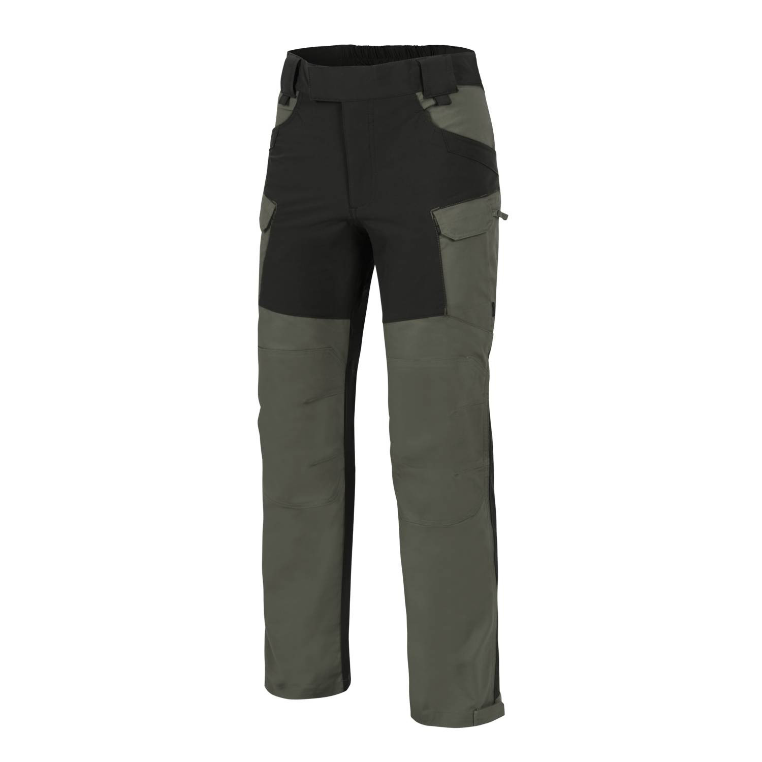 Helikon-Tex Kalhoty Helikon HYBRID OUTBACK PANTS DuraCanvas - Taiga Green / Black Velikost: S/REGULAR