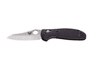 Benchmade MINI GRIPTILIAN 555-S30V SheepsFoot Black Satin Blade