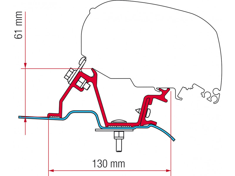 Adaptér na markýzu VW Crafter H2