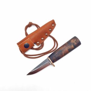 Juha Perttula JSP Nůž - Finger Guard Puukko 80 mm + pouzdro