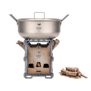 Keith Titanový dřívkáč / vařič Titanium Alloy Backpacking Wood Stove