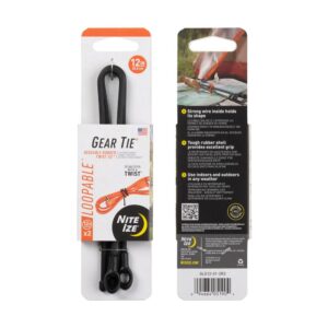 Nite Ize Vázací drát se smyčkou Gear Tie LOOPABLE Twist Tie 12" - BLACK