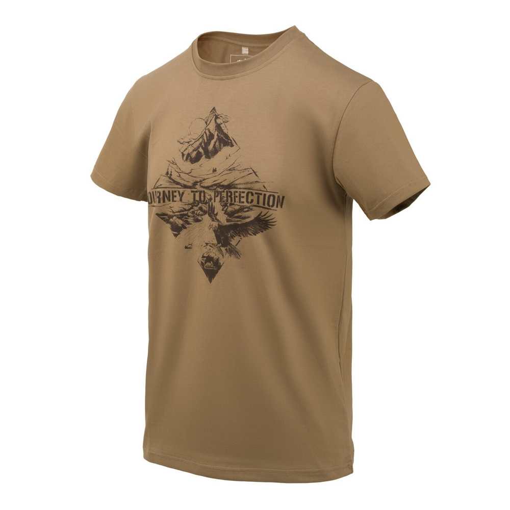 Helikon-Tex Tričko Helikon T-Shirt (Mountain Stream) - U.S. Brown Velikost: 3XL
