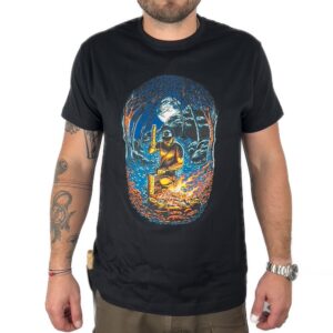 JUBÖ Tričko BUSHCRAFT Thom - černé Velikost: L